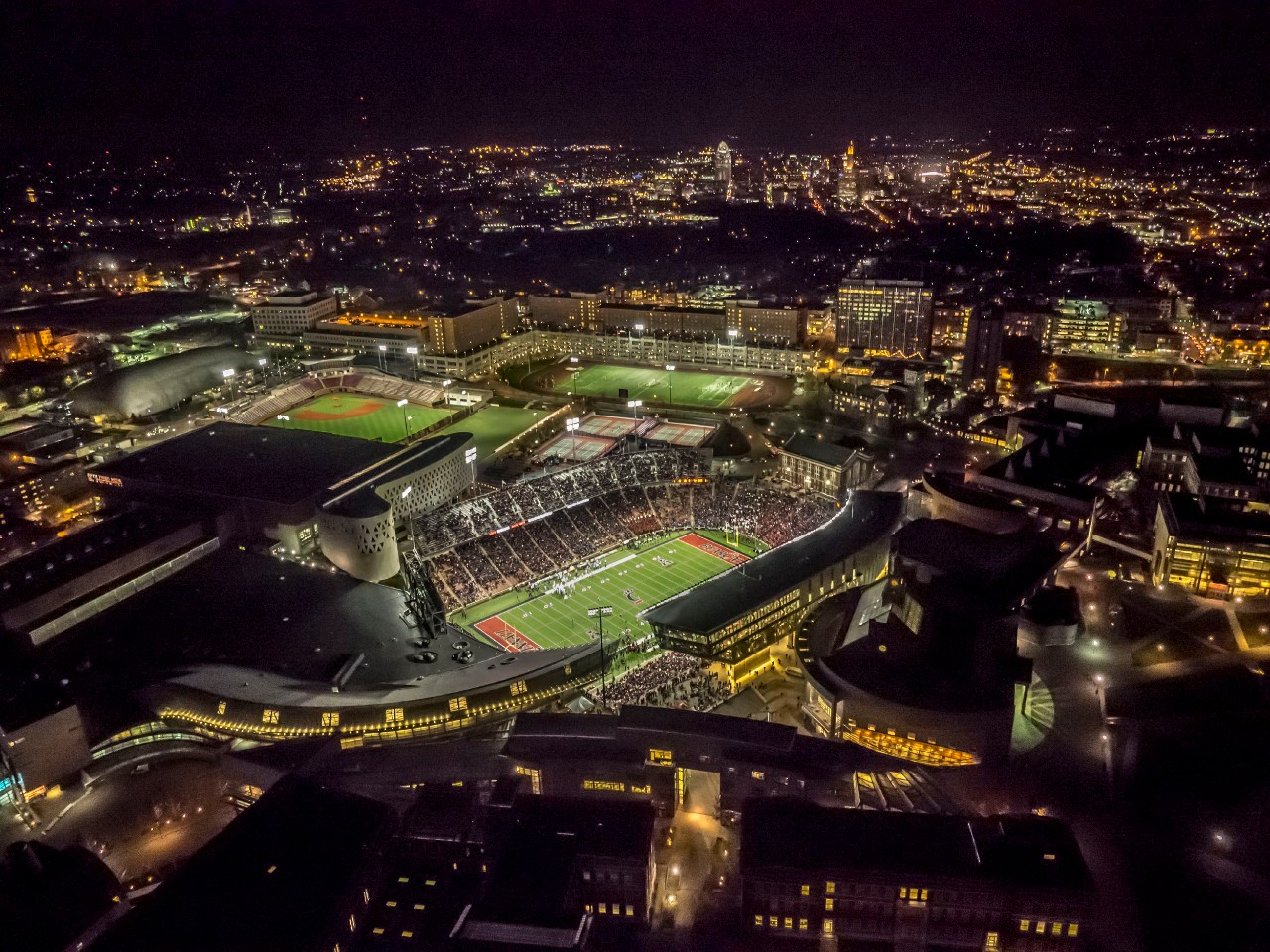Aerial view of campus