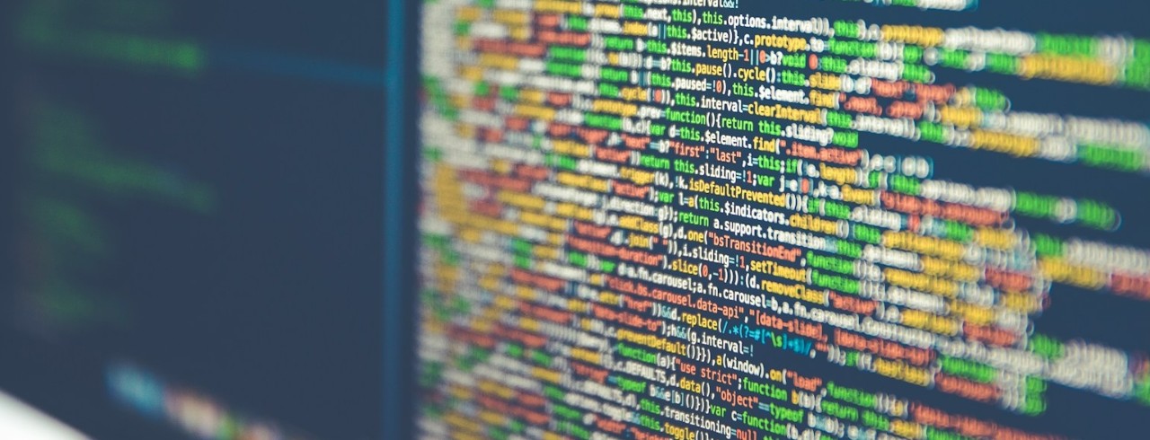 code on a monitor