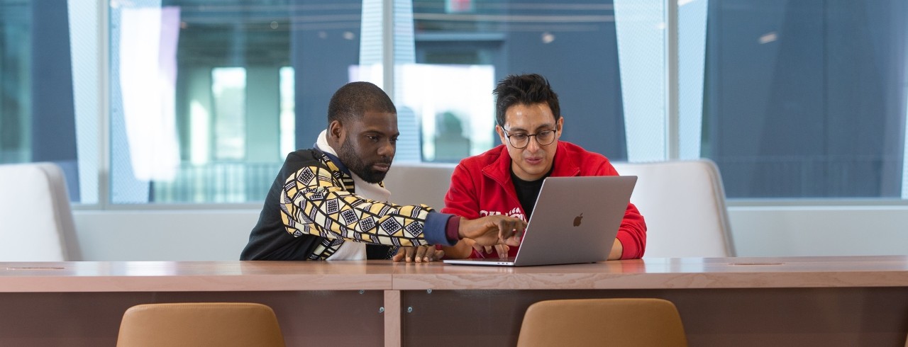 Collaboration
College of Engineering and Applied Science (CEAS) graduate students pose at the Digital Futures building.
