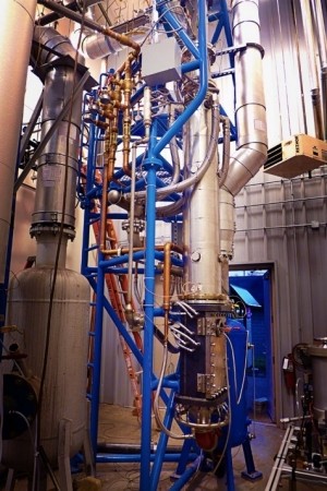 the Gas Turbine Erosion lab machinery