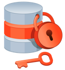 Illustration of a lock and key