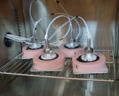 Image of infrastructure material testing facilities at the Center for Smart, Sustainable, and Resilient Infrastructure
