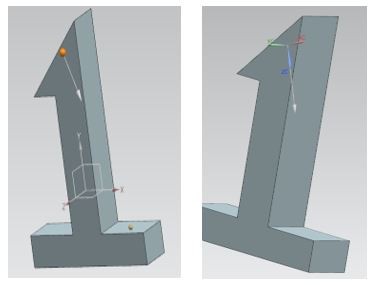 Original and the rotation object about the specified plane